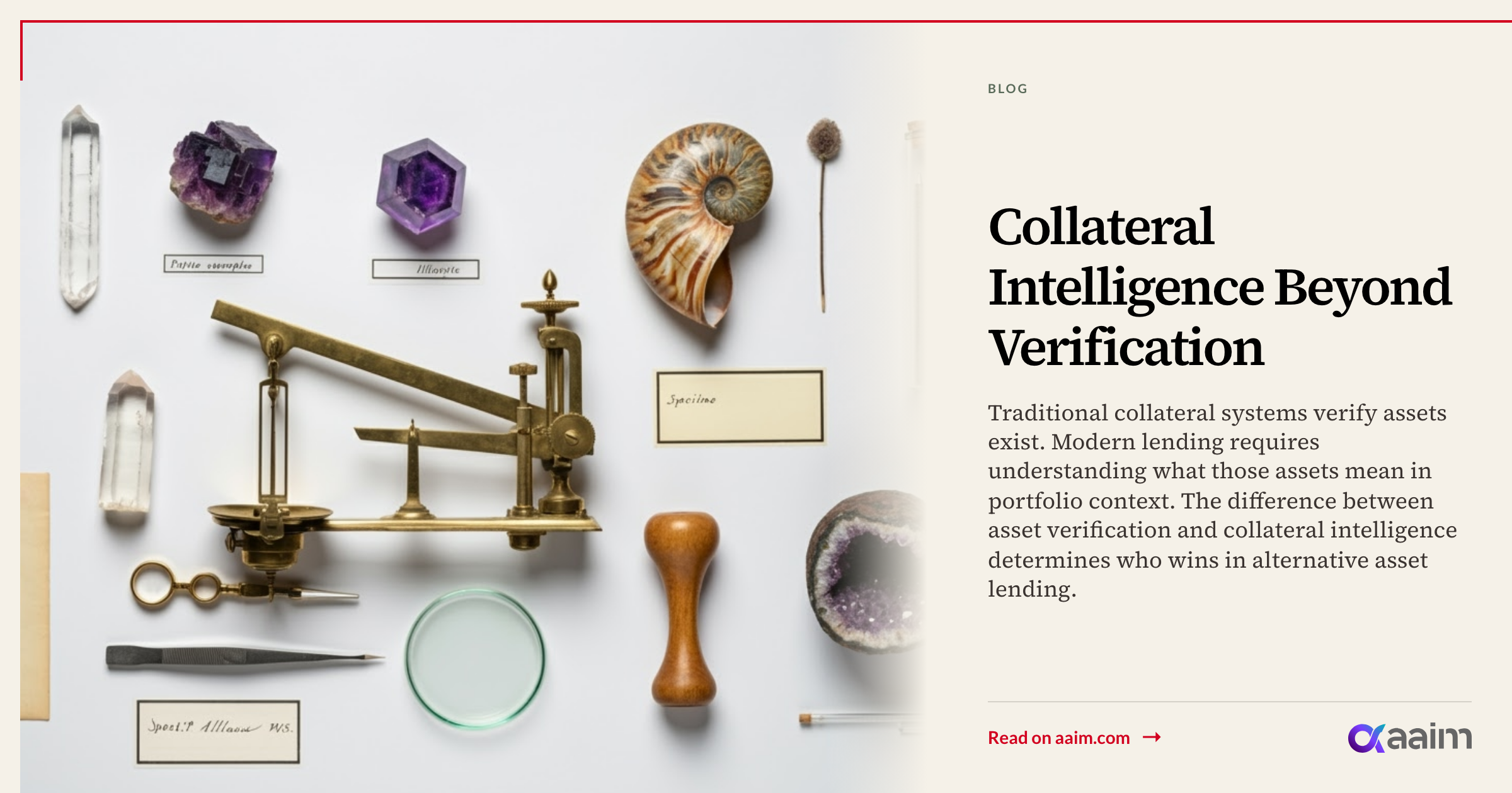 Collateral Intelligence Beyond Verification - Aaim Institutional - Aaim ...