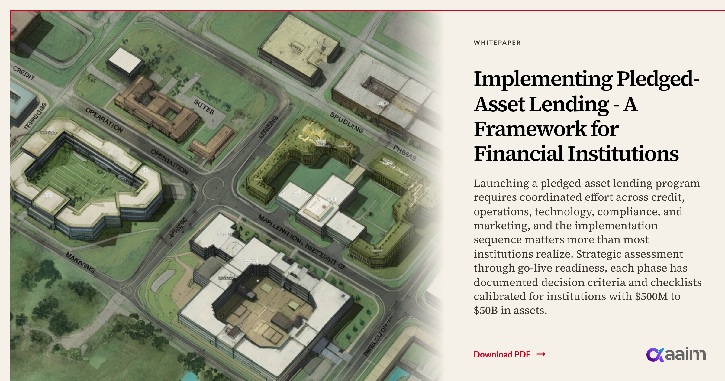 Implementing Pledged-Asset Lending - A Framework for Financial ...